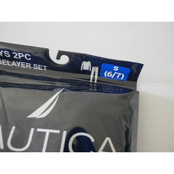 Nautica Boy's Thermal Base Layer Set Gray S 6/7 - Picture 6 of 6